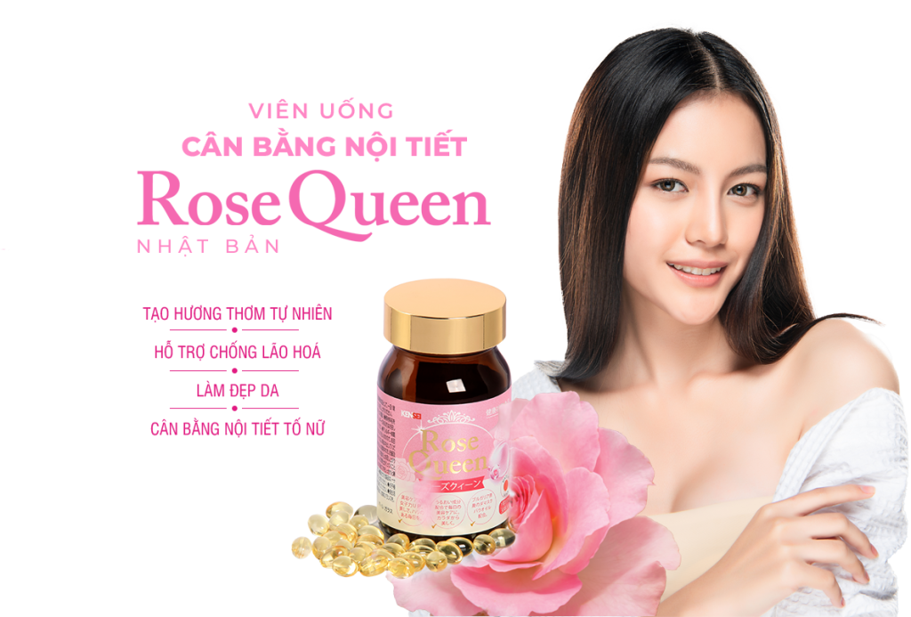 Rose Queen Viên uống cân bằng nội tiết Nhật Bản hỗ trợ tiền mãn kinh